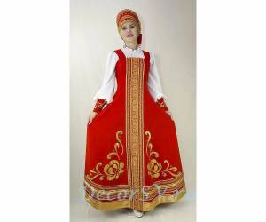 Раскраска русская народная одежда #5 #481190
