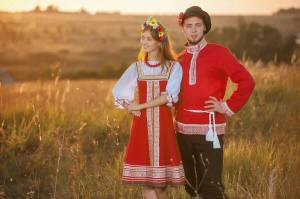 Раскраска русская народная одежда #18 #481203