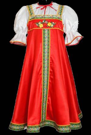 Раскраска русская народная одежда #27 #481212