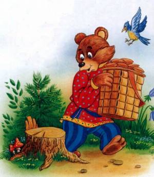 Раскраска русская народная сказка маша и медведь #4 #481218