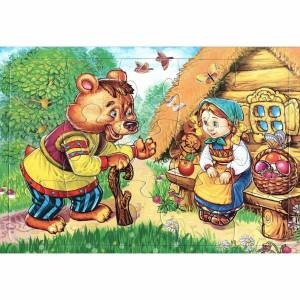 Раскраска русская народная сказка маша и медведь #24 #481238