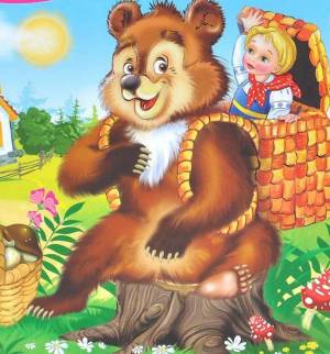 Раскраска русская народная сказка маша и медведь #28 #481242