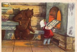Раскраска русская народная сказка маша и медведь #30 #481244