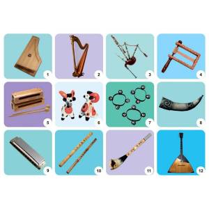 Раскраска русские народные инструменты для детей с названиями #6 #481404