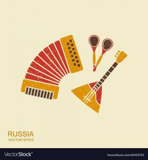 Раскраска русские народные инструменты для детей с названиями #9 #481407