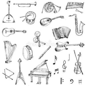 Раскраска русские народные инструменты для детей с названиями #14 #481412