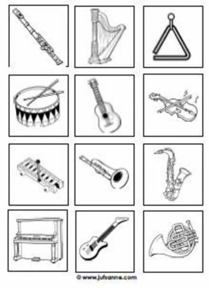 Раскраска русские народные инструменты для детей с названиями #30 #481428