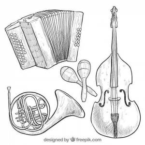 Раскраска русские народные инструменты музыкальные #16 #481451