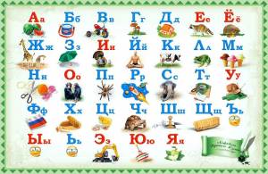Раскраска русский алфавит для детей #37 #481614