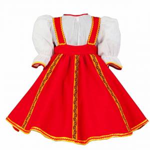 Раскраска русский костюм для детей #6 #481651