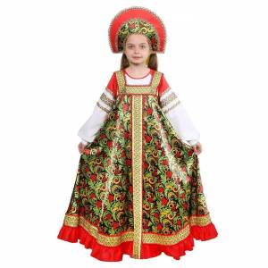 Раскраска русский костюм для детей #8 #481653