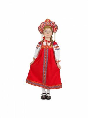 Раскраска русский костюм для детей #9 #481654