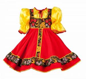 Раскраска русский костюм для детей #16 #481661