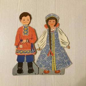 Раскраска русский костюм для детей #18 #481663