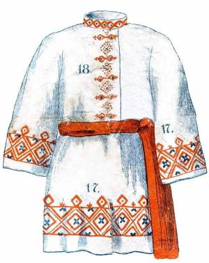 Раскраска русский народный костюм мужской #16 #481698