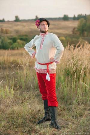 Раскраска русский народный костюм мужской #26 #481708
