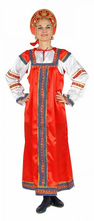 Раскраска русско народный костюм #4 #481753