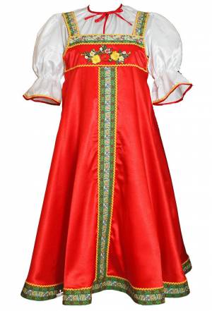 Раскраска русско народный костюм #5 #481754