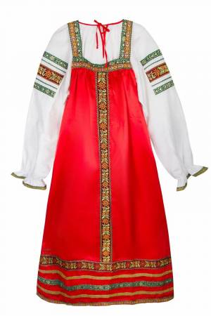 Раскраска русско народный костюм #12 #481761