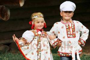 Раскраска русско народный костюм #17 #481766