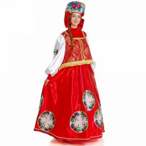Раскраска русско народный костюм #22 #481771