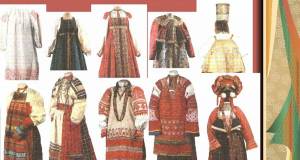 Раскраска русско народный костюм #35 #481784