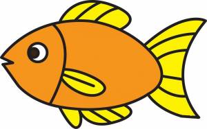 Раскраска рыбка для детей 2 3 лет #3 #482125