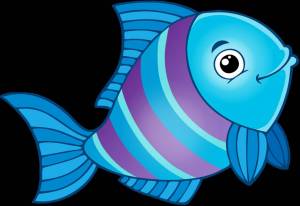 Раскраска рыбка для детей 2 3 лет #23 #482145