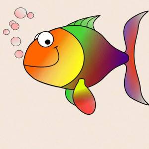 Раскраска рыбка для детей 2 3 лет #32 #482154