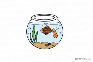 Раскраска рыбки в аквариуме для детей 4 5 лет #16 #482288