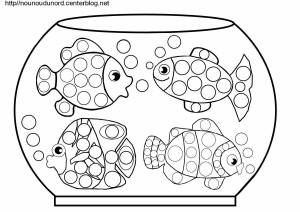 Раскраска рыбки плавают в аквариуме средняя группа #5 #482315