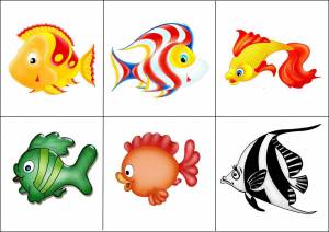 Раскраска рыбы для для детей 3 лет #21 #482409