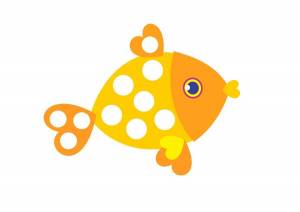 Раскраска рыбы для для детей 3 лет #30 #482418