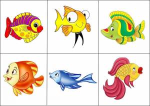 Раскраска рыбы для для детей 3 лет #34 #482422