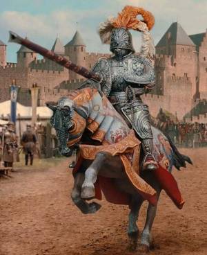 Раскраска рыцари средневековья #4 #482509