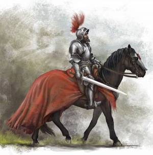 Раскраска рыцарь на коне #2 #482583