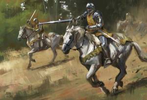 Раскраска рыцарь на коне #11 #482592