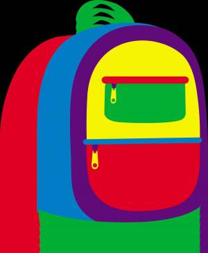 Раскраска рюкзак для детей #5 #482663