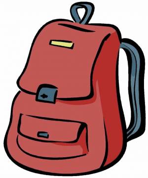 Раскраска рюкзак для детей #11 #482669