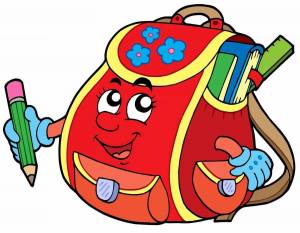 Раскраска рюкзак для детей #18 #482676