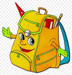 Раскраска рюкзак для детей #26 #482684