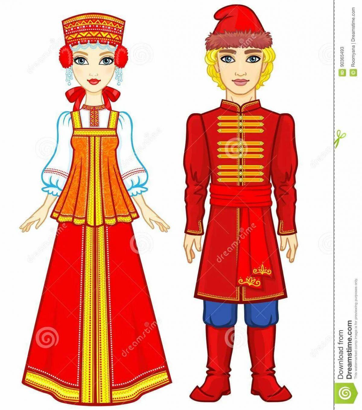 Русский костюм для детей #23