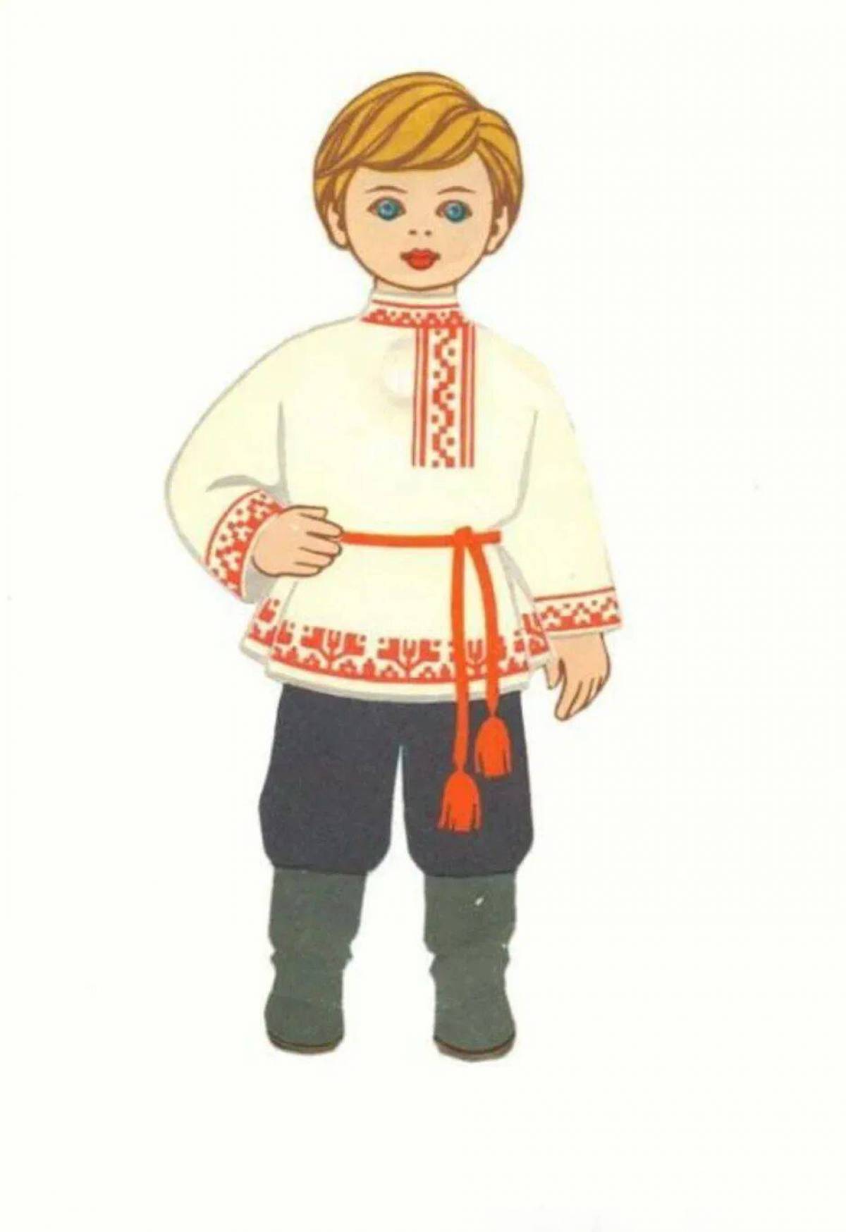 Русский костюм для детей #26