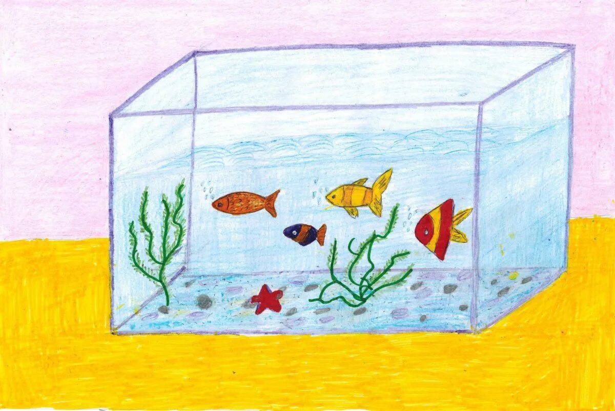 Рыбки в аквариуме для детей 4 5 лет #7