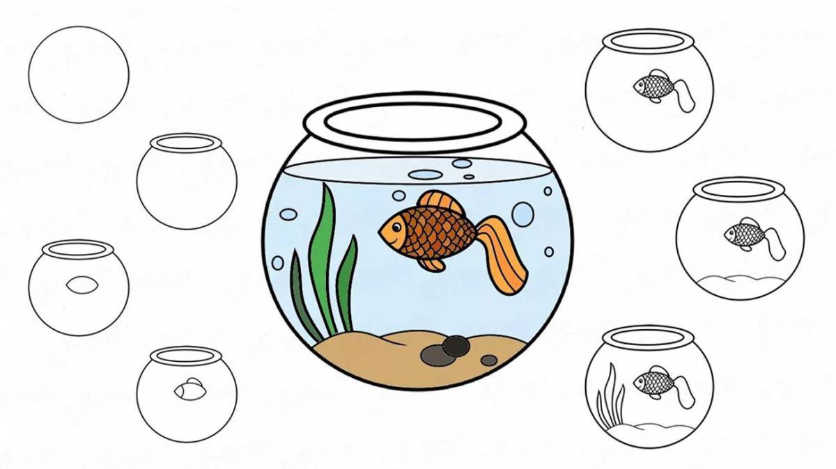 Рыбки в аквариуме для детей 4 5 лет #17