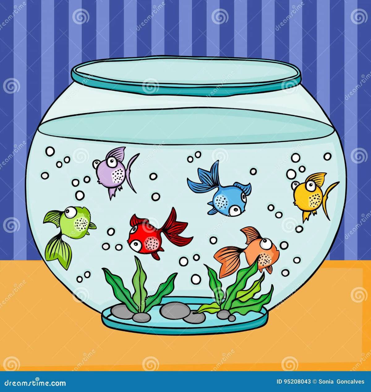 Рыбки в аквариуме для детей 4 5 лет #26