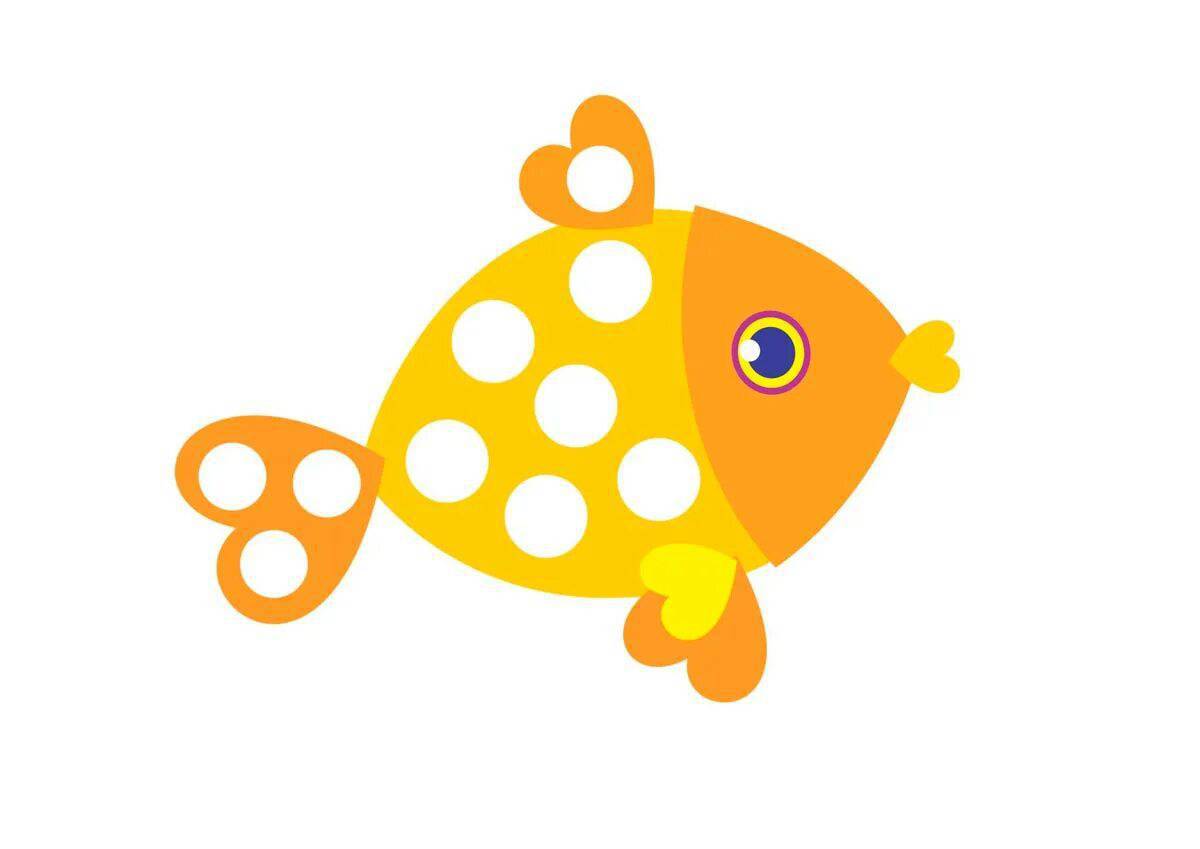 Рыбы для для детей 3 лет #30