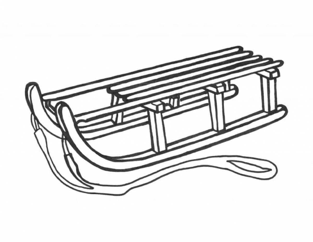 Санки рисунок. Сани для санного спорта. Санки сбоку вектор. Санки раскраска для детей. Сани раскраска.