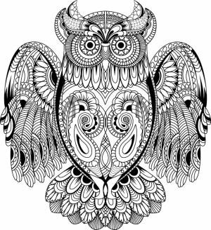 Раскраска с узорами животные #17 #484717