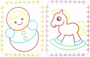 Раскраска с цветным контуром для малышей #30 #484842
